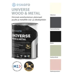 Yleismaali Eskaro Universe Wood & Metal 0,9 l vaalean vihreä