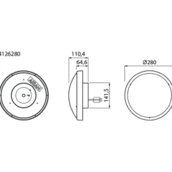 Zeo Duo 280 plafondi valkoinen