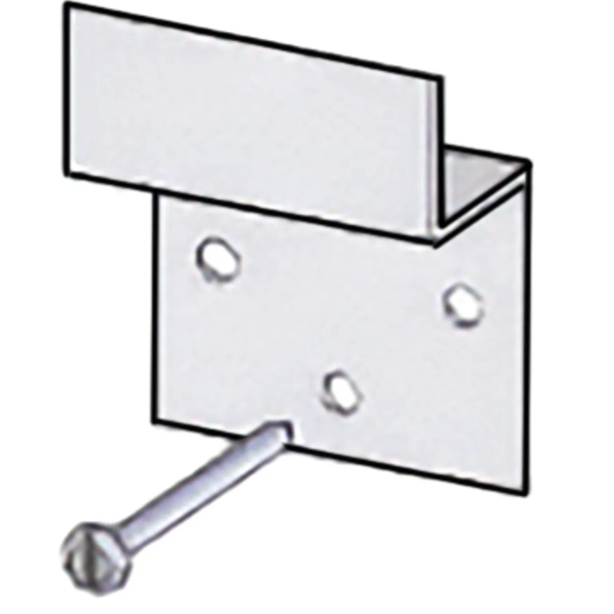 Z-toppari Keraplast 10 mm alumiini + kiinnitysruuvit